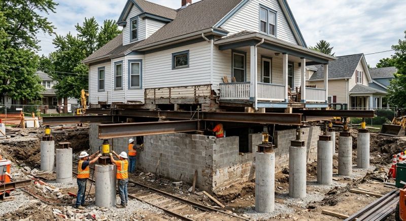 Building Raising detail